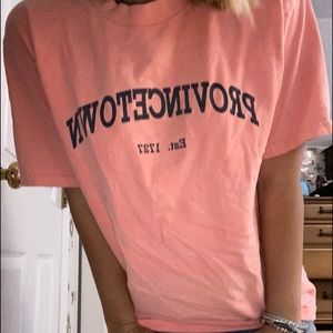 Vintage Tee Shirt Provincetown salmon color